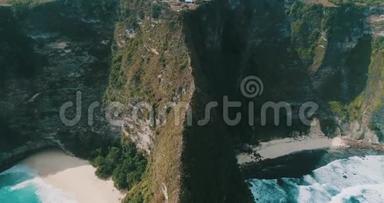 巴厘岛努沙半岛科林金海滩鸟瞰图